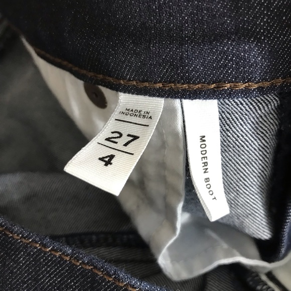 Ann Taylor LOFT Modern Boot Dark Wash Jeans Size 4 - Picture 5 of 5